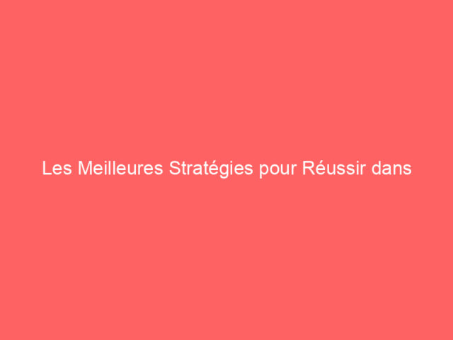 Les Meilleures Stratégies pour Réussir dans l'iGaming en 2024
