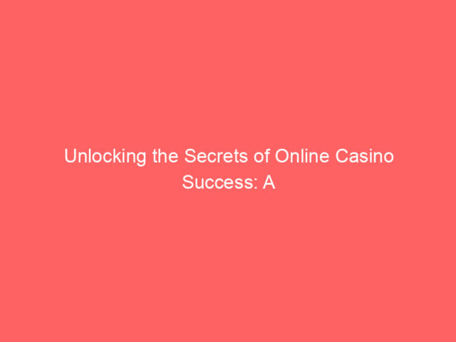 Unlocking the Secrets of Online Casino Success: A Deep Dive into Jokeroom AUS